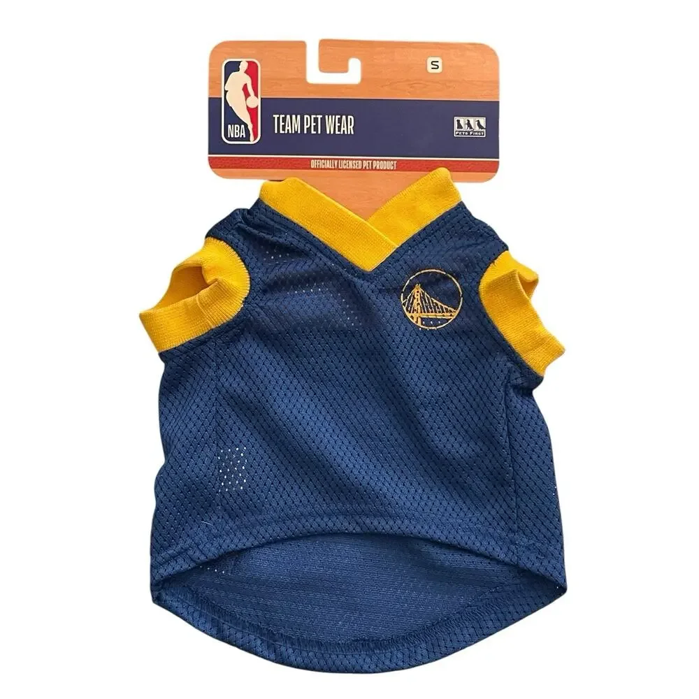 Golden State Warriors Officially Licensed Pet Dog Mesh Jersey, #01, Size Small